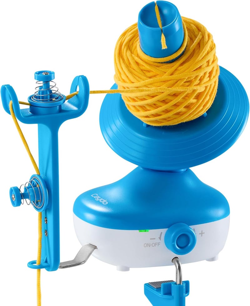 Caydo Electric Yarn Winder, Cordless Rechargeable Automatic Yarn Cake Winder, 2H Long Last Battery Effortless Yarn Winding, Wireless Yarn Spinner for Crocheting, Must-Have Tool for Yarn Enthusiast - Image 1